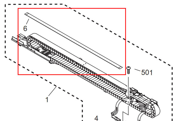 Canon iPF9000_9000S_9100 Flexible Cable Ass'y (QM3-1053-000)